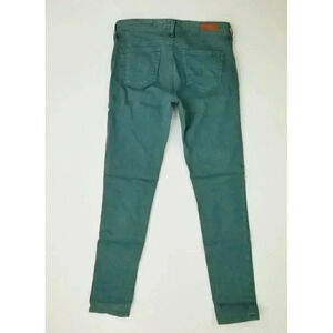 AG Adriano Goldschmied 25X28 Women's Green The Stevie Ankle Slim Straight Jeans